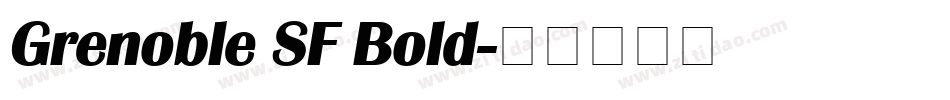 Grenoble SF Bold字体转换